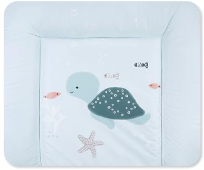 Julius Zöllner Wickelauflage Softy 85x75 cm - Wickelunterlage - wasserdicht und abwischbar - Made in Germany – Oeko-Tex Standard 100 – Sealife