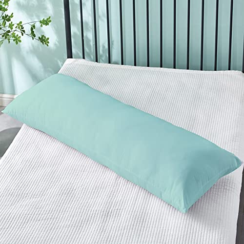 Heimtex Lange Nackenrolle Körper Kissen 5ft mit atmungsaktivem Mikrofaser Kissenbezug weich und fest Unterstützung Kissen für Schwangerschaft und Stillen (Mint)
