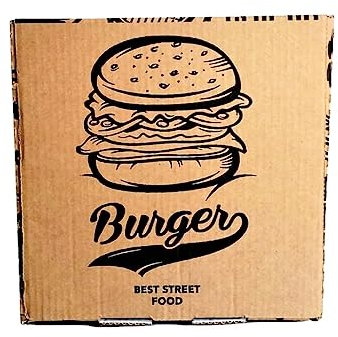 RFD Box Burger Contenitore hamburger 16x16 cm 12H 400 Pezzi Avana - Contenitore per alimenti Usa e Getta