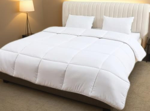 ml MassAri Limited Double Size Duvet 15 Tog | Extra Warm & Cosy Winter Duvets for Cold Nights | Made in UK Quilt | Soft Touch Cover, Anti-Allergy, Breathable & Lightweight Duvet (Double, 200x200cm)