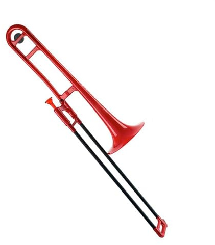 ABS-Posaune Mit B-Klangfarben-Musikinstrument. Mit Posaunenmundstücken Aus 11C-Kunststoff Posaune für Anfänger (Color : Red)