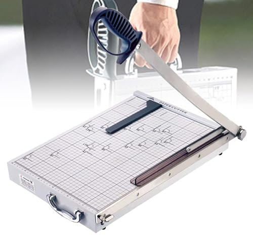 MNBVH Tragbares Schneidebrett Für Papier, Robuster A3-papierschneider, Kartonschneider, Professionelles Scrapbooking Mit Sicherheitsschutz Für Fotoetiketten, Karten, Gutscheinetiketten