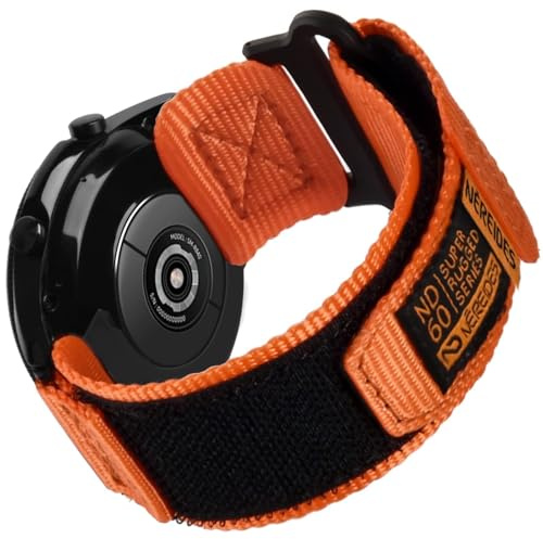 Nereides 22mm Watch Strap Compatible with Garmin Vivoactive 4/Forerunner 255 265 570/Venu 4 3 2, Compatible with Amazfit GTR 4 3 2/Bip 6 5, Compatible with Huawei GT 6 5 4 3 2/Watch 4 3 2 (Orange)