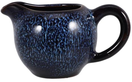 MAGICLULU Ceramic Milk Pitcher and Creamer Jug with Handle Small Porcelain Milk Jug for Coffee and Sauce Multi-use Ceramic Container for Home and Café Use