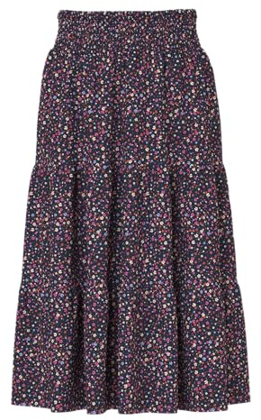 NAME IT Nkfvinaya Long Wide Skirt Gonna Lunga, Blazer Blu Marine, 128 Bambine e Ragazze