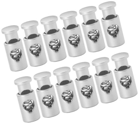 FONDOTIN 12stücke Grillspieße Befestigungsschnallen Für Spieße Kleine Spießschnallen Multifunktionale Metallclips Für Grillspieße rutschfeste Schnallen Für Fleisch Gemüse Meeresfrüchte