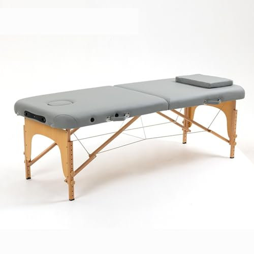 Professionelles, zusammenklappbares Massagetischbett, höhenverstellbare Kosmetikliege, tragbares Gesichts-SPA-Bett mit 2 Abschnitten und Tragetasche