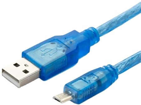 QAVLXIE Câble de programmation USB-MT4000 for port micro USB à écran tactile(5m,Blue)