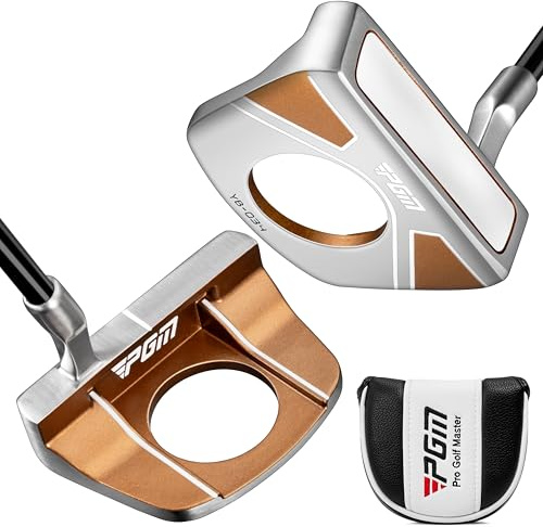 PGM Standing Golf Putter with Ball Pick-Up,for Men and Women，Ultra-Lightweight Graphite Shaft,Ultra Low Center of Gravity with Alignment Aid, Right-Handed & 34 inch