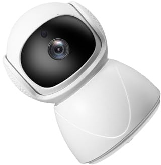 Xanorrg Telecamera Domestica Rotante 1080P Con Avvisi In Reale Custodia In ABS Resistente Alle Intemperie E App Mobile Accesso Remoto Telecamera Sorveglianza Domestica