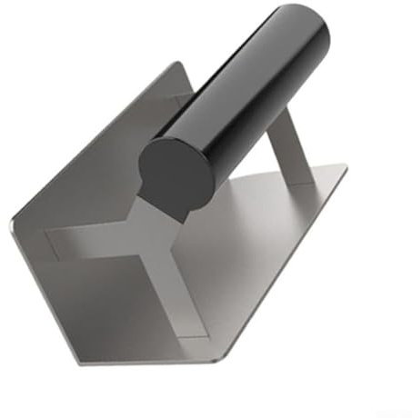Paleta de esquina de acero inoxidable para esquinas internas y externas con construcción única sin remaches y mango cómodo (esquina interna)