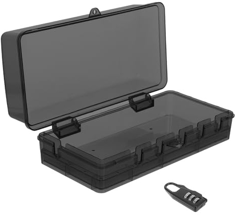 SOPOTUTU Boîtier Électrique Extérieur Étanche Grand Format en Plastique Noir, Cache-prise Étanche Protection Éclaboussures pour Multiprises, Boîtier D'alimentation Portable Usage Extérieur