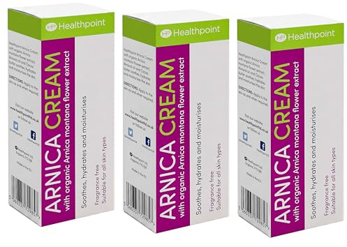 Arnica Cream 3 x 50ml – Natural Muscle & Joint Relief Cream for Bruises, Swelling, Strains & Sprains – Soothing Herbal Skin Care Duo Pack
