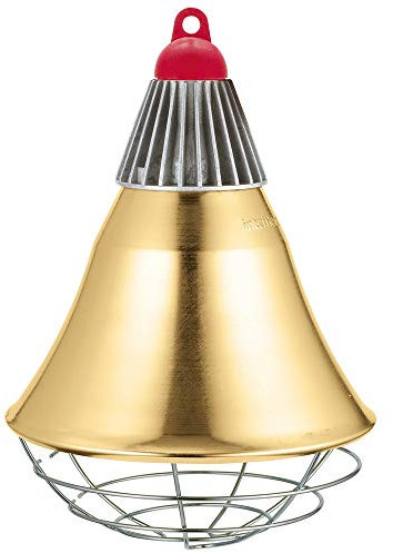 horizont interHeat Panier de protection pour lampes infrarouges - 250 W - Protection contre les projections d'eau (IPX4), norme CE - Câble de 2,5 m - Idéal pour poulailler, élevage - Chaîne de