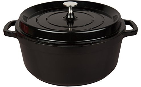 Master pan 7QT antiaderente in alluminio pressofuso, forno olandese, nero