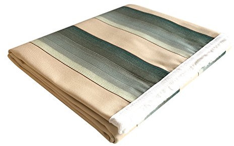 Markise mit Fransenrand und Ringen, DRALON, 140 x 250 cm - 140 x 300 cm, erhältlich - 140X300 - Sfumato Verde 221