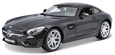 MAISTO Mercedes AMG GT Special Edition, schwarz, Modellauto 1:18, Originalgetreues Sammlerauto Spielzeugauto mit beweglichen Türen & Haube, ab 3 Jahren (531398)