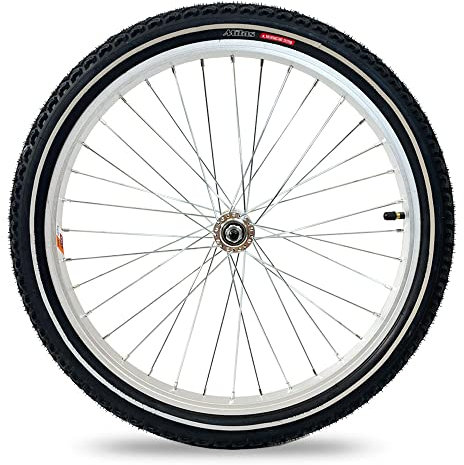 XB3 20 Zoll Laufrad Vorderrad mit reflektierenden Reifen für Kinderfahrrad-Anhänger Reflexreifen mit Pannenschutz