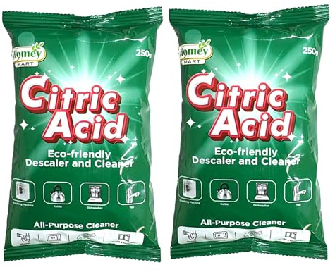 2 x Citric Acid Natural Appliance Descaler All-purpose Cleaner Limescale Remover - 250g