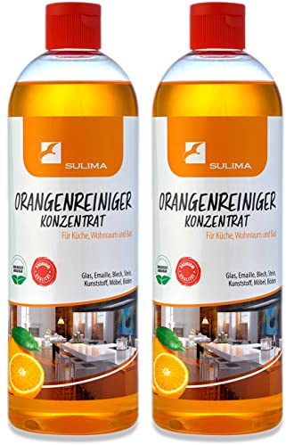 Sulima Orangenreiniger Konzentrat in Premiumqualität | 2x 750 ml | biologisch abbaubar | universell einsetzbar