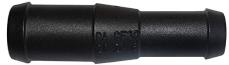 1, 2, 3, 5 oder 10 Schlauchverbinder 20 mm auf 16 mm gerade reduziert PA GF30 schwarz (10)