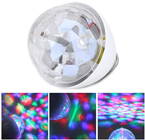 equlup Glühbirne, E27, 3 W, Rotierende Glühbirne, Farbige LED-Stroboskop-Glühbirne, Kristall-Bühnenbeleuchtung Für Disco, Geburtstagsfeier, Club-Bar