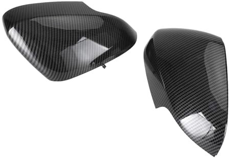 JinXF FENGJX Tapas de Cubiertas de Espejo retrovisor de Coche para Volvo S40 C30 S80 V50 V70 Carcasas de Espejo Retrovisor Cubierta del Espejo de ala Lateral de Puerta,Carbon Look