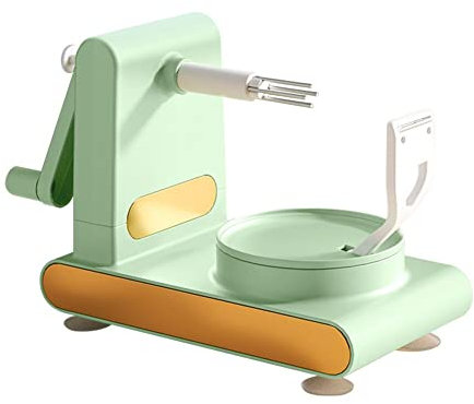 Pelador de frutas Manual, máquina peladora de manzanas multifuncional, rebanadora de verduras de, pelador, utensilios de cocina(Light Green a)