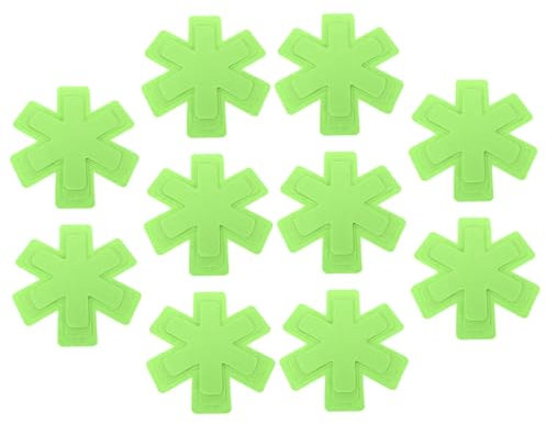 PRETYZOOM Protector De Maceta 10pcs De Sartenes Apilables Antirrayas Antideslizante
