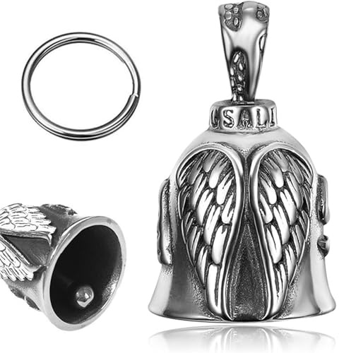 weiclianhp Guardian Bell, Glück Motorrad Glocke, Biker bell, Guardian Bell Motorrad, Biker Bell Motorrad Glöckchen, Glocke Motorrad für Motorrad Zubehör oder Schlüsselanhänger