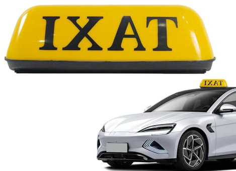 Taxi-Schild – Dachlampe für Taxi, Autoschilder, Kabinendach, Retro-Taxischild für Autos, 12 V | funktionelle Dachbeleuchtung, Deko