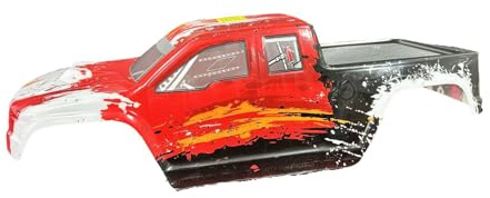 Luwecf 1/10 RC Karosserie Ersatzteil für 2996A Modellauto - Hochwertige PP Schale Leichtbau Design Kompatibel mit 1:10 RC Cars, Rot