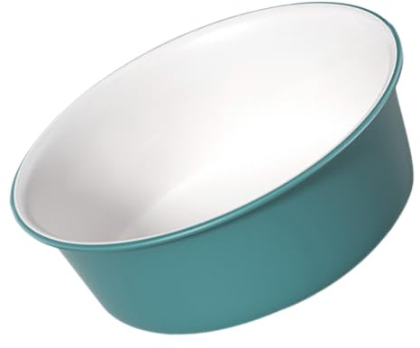 TOPPERFUN Bassine de Lavage du Visage en Plastique Vert Rond Grosse Capacité, Surface Lisse et Sécurité pour Salle de Bain Moderne