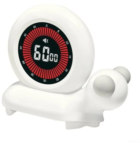 FACULX Temporizador cósmico visual de 60 minutos para niños, reloj silencioso de cuenta regresiva con volumen de alarma ajustable, ajuste de esfera para aula, cocina, estudio y entrenamiento para ir