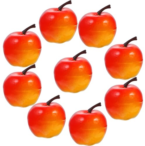 PAMINGONO 60 Stück Teiliges Künstliche Kleine Rote Äpfel Miniatur Apfel Deko Leichte Realistische Simulation für Fotografie Requisiten Wohnkultur und Kreative Partydekoration