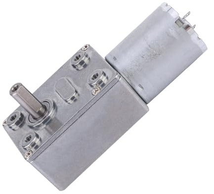 ERYUE Motore DC a Torsione di Tipo Micro con Ingranaggio a Vite Senza Fine Preciso per Macchina per Nidificare Cappe da Cucina 6V (5 giri/min)