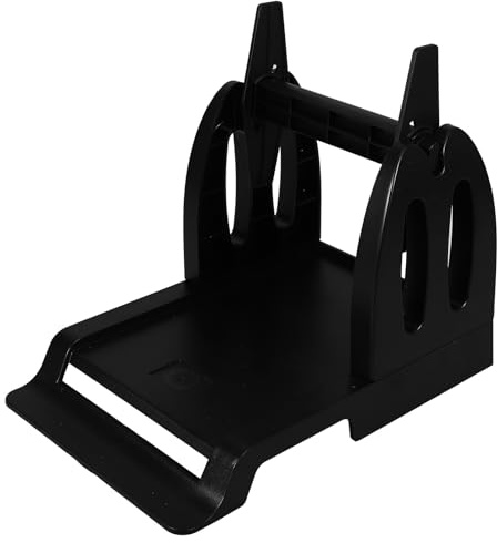 MOTHNUR Porte-étiquettes Noir en Plastique pour Rouleaux D’étiquettes Thermiques, Support Compatible Imprimantes D’expédition, Accessoire Bureau Professionnel pour Gestion D’étiquettes