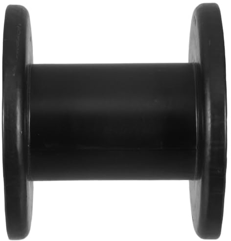 BESPORTBLE Carrete de Cable de Plástico Negro de 100mm de Diámetro, Ligero Alta Estabilidad para Enrollar Alambre y Cable Esmaltado en Telecomunicaciones y Energía