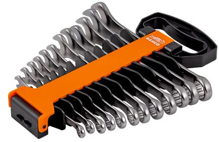 Bahco 111M Ring-Maulschlüssel Satz CrV-Stahl, 12-teilig 8 → 19 mm