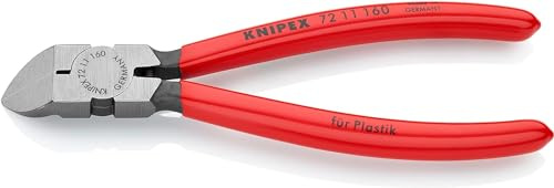 Knipex Alicate de corte diagonal para plásticos recubiertos de plástico 160 mm (cartulina autoservicio/blíster) 72 11 160 SB