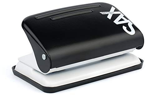 SAX 218 Minilocher - Kompakte Größe mit 12 Blatt Kapazität, Modern gestaltet, Ideal für Heimbüros, Schulen und kleine Büros, Effiziente und platzsparende Lösung für tägliche Lochanforderungen