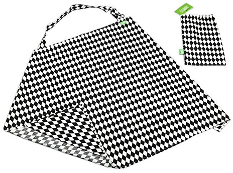 lulando souple écharpe, d'allaitement pour allaiter bébé, vision pratique et de bruit d'allaitement Protection en 100% coton doux et respirant