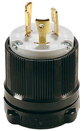 Webber Electronics Twist-Lock NEMA L6-20P Replacement Plug - Easy Assembly, Durable Nylon & Brass Construction, UL & cUL Approved, 20 Amp, 250 Volt, Black