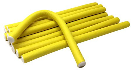 1/2” Diameter 9.5 Length Twist-flex Hair Roller Curling Rods – 12 Pack