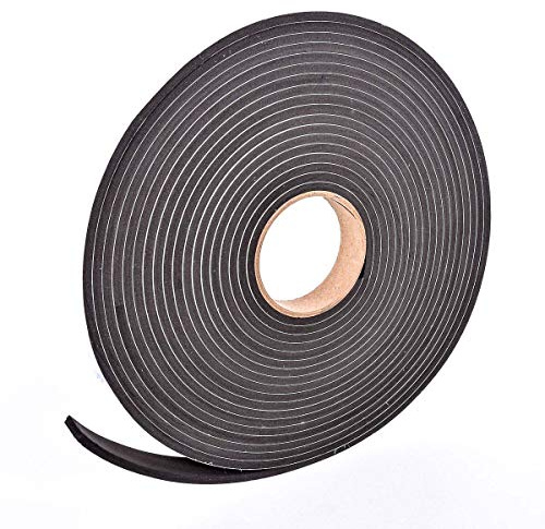 Sponge Neoprene Stripping W/Adhesive 1in Wide X 1/4in Thick X 37.5ft Long