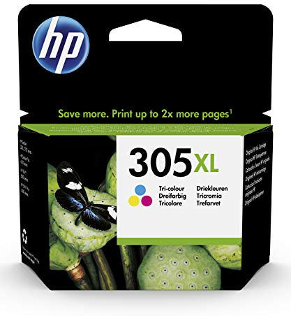 HP 305XL (3YM63AE) Original Druckerpatrone Farbe mit hoher Reichweite für HP DeskJet 27xx, 41xx, HP ENVY 60xx, 64xx , (1er Pack), Tricolor