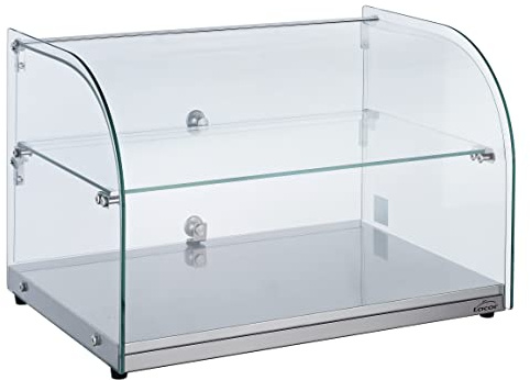 LACOR 69601 Glasneutral, Livsmedelsram, Bröd, Pajsskärm, Rostfritt stål bas, 55,4x37,6x37 cm, 45L, Transparent