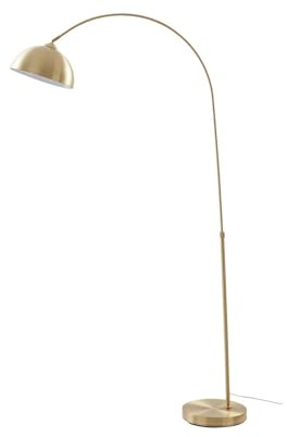 Lindby Lámpara de pie Lennart (Moderno) en Dorado hecho Metal e.o. para Salón & Comedor (1 llama, E27) lámpara arco