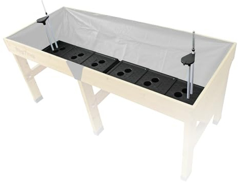 VegTrug Bewässerungsset für Hochbeet Classic 1,8 m - 22 Liter Reservoir | Selbstbewässerungssystem mit Kapillarwirkung & Wasserstandsanzeige - Bewässerung für konstante Feuchtigkeit & Wachstum