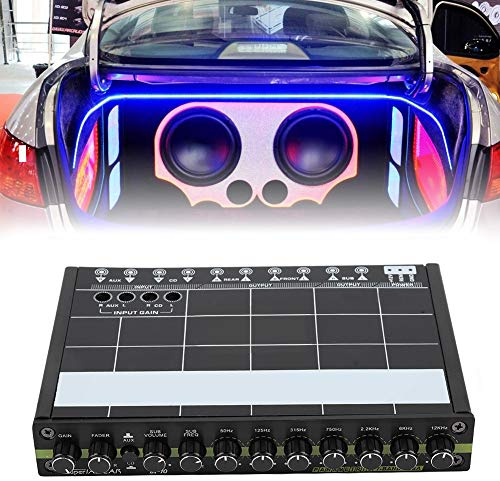 b0chrd25jg,Equalizer 12V Auto Parallelschalting,7 Band Equalizer,Equalizer O Hifi,Fahrzeug-Equalizer,1-Teiliger Auto-O-Stereo-Eq-Equalizer Mit 7-Band